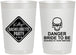 Personalized Bachelorette 22 oz Frosted Cups - Danger Bride To Be | 60165