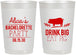 Personalized Bachelorette 22 oz Frosted Cups - Drink Big Eat Pig | 60169
