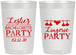 Personalized Bachelorette 22 oz Frosted Cups - Lingerie Party | 60171