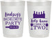 Personalized Bachelorette 22 oz Frosted Cups - Wine Drink Or Two | 60178