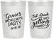 Personalized Bachelorette 22 oz Frosted Cups - Eat Drink Getting Married | 60181