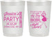 Personalized Bachelorette 22 oz Frosted Cups - Drink The Night Away | 60182