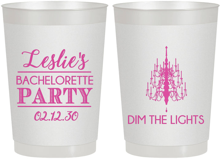 Personalized Bachelorette 22 oz Frosted Cups - Lights | 60188