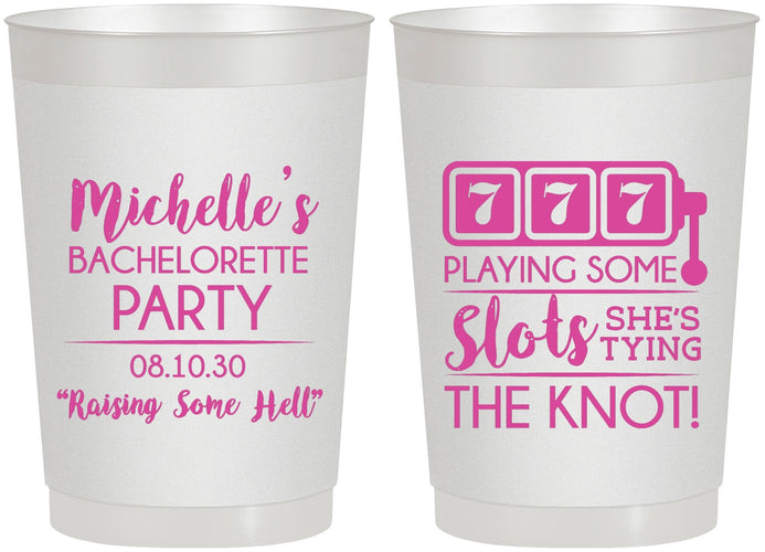 Personalized Bachelorette 22 oz Frosted Cups - Las Vegas | 60195