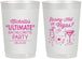 Personalized Bachelorette 22 oz Frosted Cups - Raising Hell In Vegas | 60196