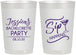 Personalized Bachelorette 22 oz Frosted Cups - Sip Happens | 60197