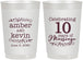 Personalized Anniversary 22 oz Frosted Cups - 10 Years Of Marriage | 80000