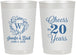 Personalized Anniversary 22 oz Frosted Cups - Cheers To 20 Years | 80001