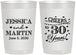 Personalized Anniversary 22 oz Frosted Cups - Cheers To 30 Years | 80003