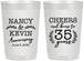 Personalized Anniversary 22 oz Frosted Cups - Cheers To 35 Years | 80004