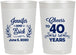Personalized Anniversary 22 oz Frosted Cups - Cheers To 40 Years | 80005