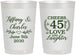 Personalized Anniversary 22 oz Frosted Cups - Cheers To 45 Years | 80006