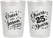 Personalized Anniversary 22 oz Frosted Cups - Cheers To 25 Years | 80012