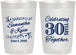 Personalized Anniversary 22 oz Frosted Cups - 30 Years Together | 80013
