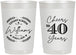 Personalized Anniversary 22 oz Frosted Cups - Cheers To 40 Years | 80015