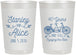 Personalized Anniversary 22 oz Frosted Cups - Cheers To 40 Years | 80025