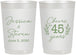 Personalized Anniversary 22 oz Frosted Cups - Cheers To 45 Years | 80026