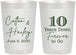 Personalized Anniversary 22 oz Frosted Cups - Just Married 10 Years Ago | 80030