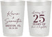 Personalized Anniversary 22 oz Frosted Cups - 25 Years Of Marriage | 80032