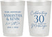 Personalized Anniversary 22 oz Frosted Cups - 30 Years Of Marriage | 80033
