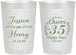 Personalized Anniversary 22 oz Frosted Cups - Cheers To 35 Years | 80034