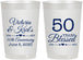 Personalized Anniversary 22 oz Frosted Cups - 50 Years Blessed | 80037