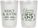 Personalized Anniversary 22 oz Frosted Cups - Cheers To 55 Years | 80038