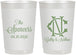 Personalized Wedding 22 oz Frosted Cups - Two Letter Monogram | 808