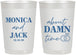 Personalized Wedding 22 oz Frosted Cups - About Damn Time | 809
