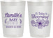 Personalized Baby Shower 22 oz Frosted Cups - Blooming | 90009