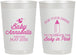 Personalized Baby Shower 22 oz Frosted Cups - Drink Baby In Pink | 90014