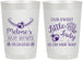 Personalized Baby Shower 22 oz Frosted Cups - Little Lady On The Way | 90021
