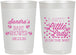 Personalized Baby Shower 22 oz Frosted Cups - Sweet Little Lady | 90024