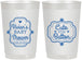 Personalized Baby Shower 22 oz Frosted Cups - Cute Little Button | 90035