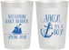 Personalized Baby Shower 22 oz Frosted Cups - Nautical Ahoy It’s A Boy | 90055