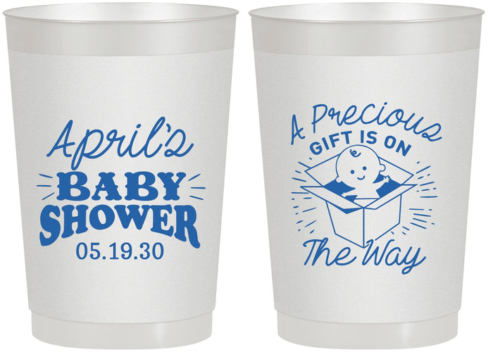 Personalized Baby Shower 22 oz Frosted Cups - Precious Gift | 90057