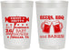 Personalized Baby Shower 22 oz Frosted Cups - Beers Bbq Babies | 90060
