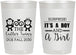 Personalized Baby Shower 22 oz Frosted Cups - Gender Reveal Boy Or Girl | 90063