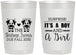 Personalized Baby Shower 22 oz Frosted Cups - Twins Baby Cows | 90067