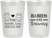 Personalized Baby Shower 22 oz Frosted Cups - Twins Baby Hippos | 90069