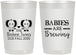 Personalized Baby Shower 22 oz Frosted Cups - Twins Baby Elephant | 90071
