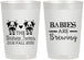 Personalized Baby Shower 22 oz Frosted Cups - Twins Baby Cows | 90072