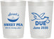 Personalized Baby Shower 22 oz Frosted Cups - Sweat Pea Stork | 90084