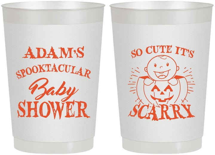 Personalized Baby Shower 22 oz Frosted Cups - So Cute Halloween | 90088