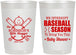 Personalized Baby Shower 22 oz Frosted Cups - Baseball | 90090