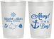 Personalized Baby Shower 22 oz Frosted Cups - Nautical Ahoy It’s A Boy | 90093