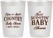Personalized Baby Shower 22 oz Frosted Cups - Boot Scootin | 90100