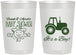 Personalized Baby Shower 22 oz Frosted Cups - Tractor | 90109