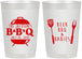 Personalized Baby Shower 22 oz Frosted Cups - Beers Bbq Babies | 90112