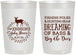 Personalized Baby Shower 22 oz Frosted Cups - Fishing Hunting | 90119